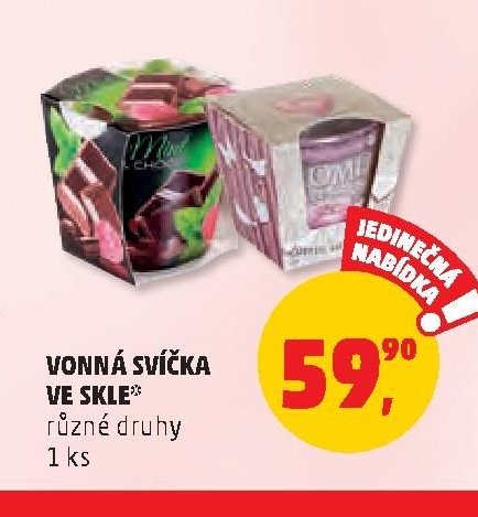 VONNÁ SVÍČKA VE SKLE