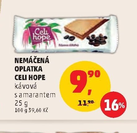 NEMÁČENÁ OPLATKA CELI HOPE
