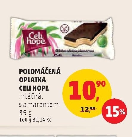 POLOMÁČENÁ OPLATKA CELI HOPE