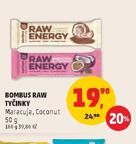 BOMBUS RAW TYČINKY