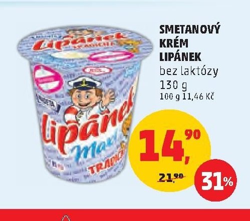SMETANOVÝ KRÉM LIPÁNEK bez laktózy
