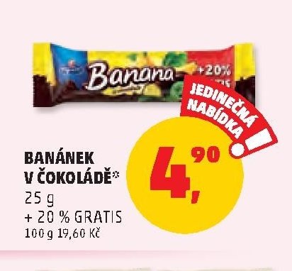 BANÁNEK V ČOKOLÁDĚ