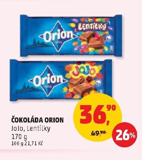ČOKOLÁDA ORION JoJo, Lentilky