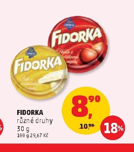 FIDORKA různé druhy