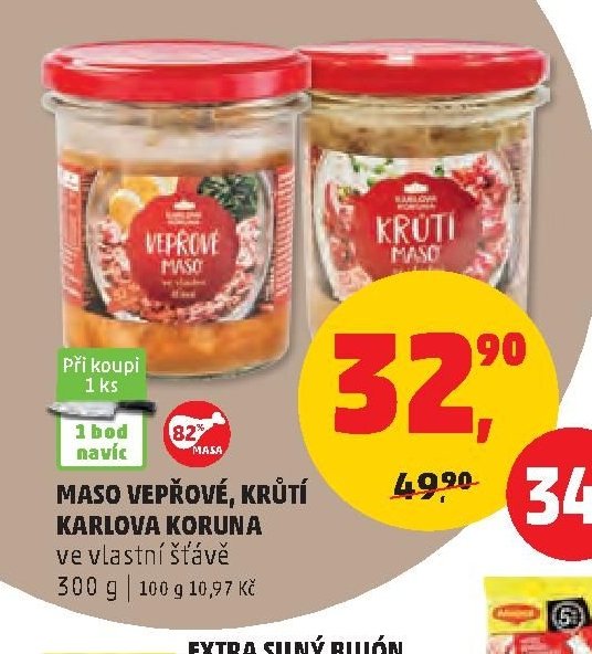 Maso vepřové, krůtí Karlova Koruna