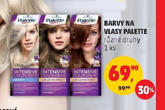 Barvy na vlasy Palette