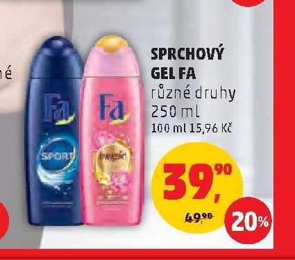 Sprchový gel Fa