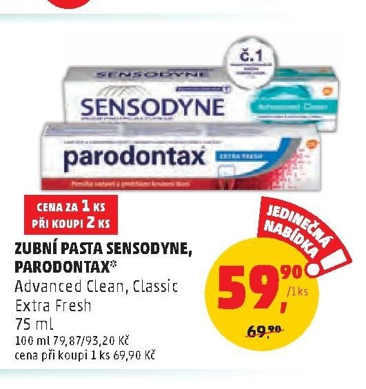 Zubní pasta Sensodyne, Parodontax