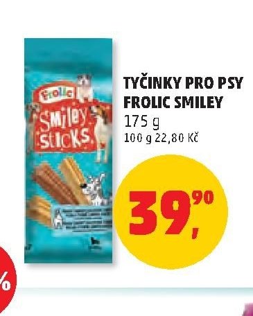 TYČINKY PRO PSY FROLIC SMILEY