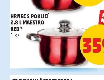 HRNEC S POKLICÍ 2,8 L MAESTRO RED