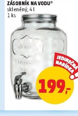 ZÁSOBNÍK NA VODU 4 l