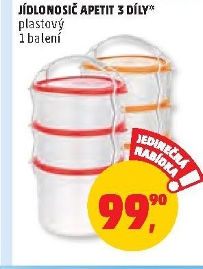 JÍDLONOSIČ APETIT 3 DÍLY