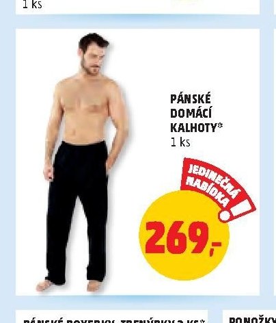 PÁNSKÉ DOMÁCÍ KALHOTY*