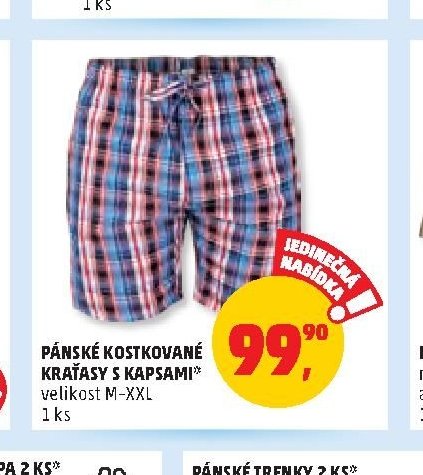 PÁNSKÉ KOSTKOVANÉ KRAŤASY S KAPSAMI*
