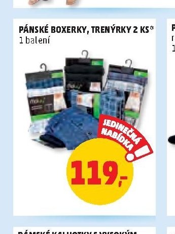 PÁNSKÉ BOXERKY, TRENÝRKY 2 KS*