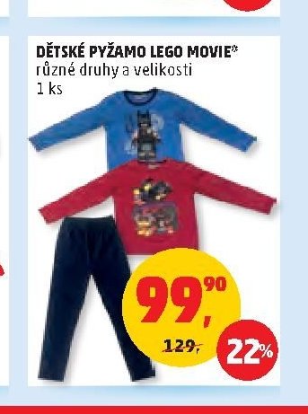 DĚTSKÉ PYŽAMO LEGO MOVIE*