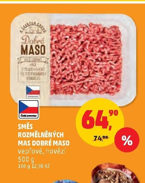 Směs rozmělněných mas Dobré maso