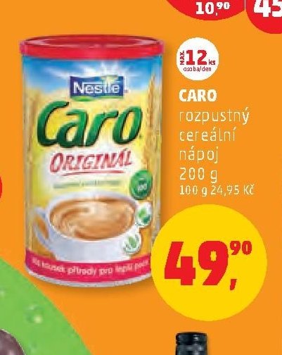 Caro rozpustný cereální nápoj