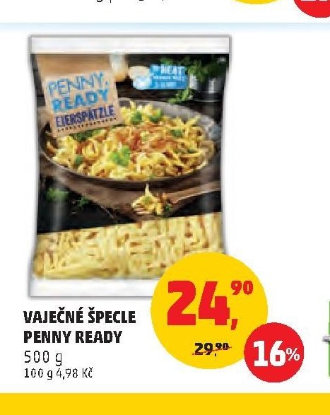 Vaječné špecle Penny Ready