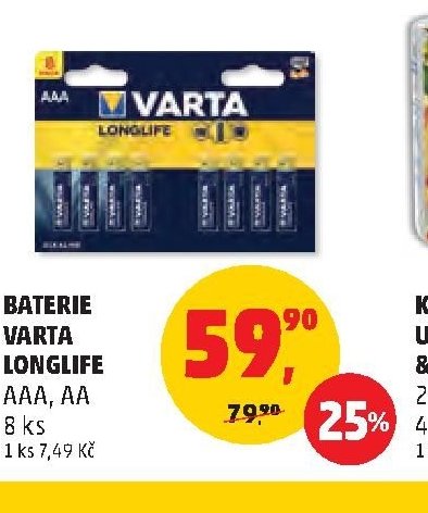 Baterie Varta Longlife