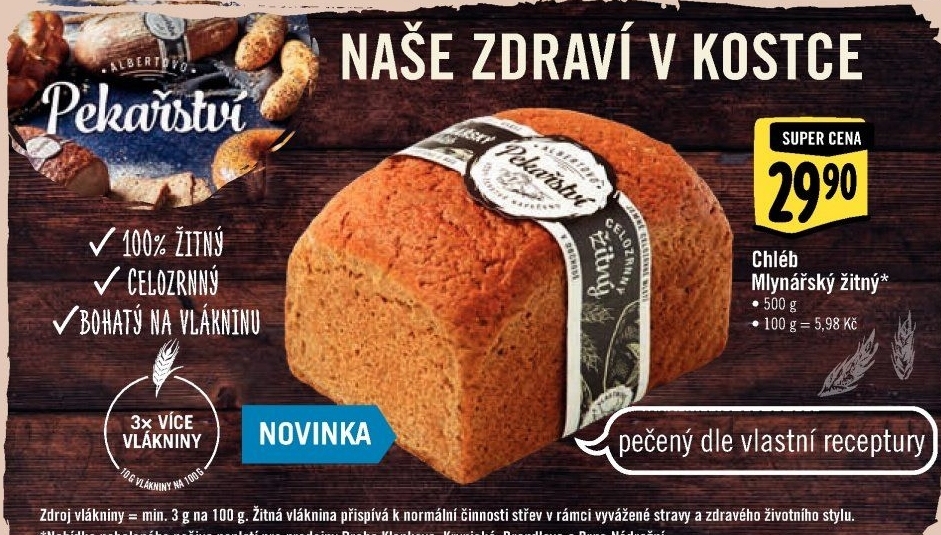 Chléb Mlynářský žitný Albert