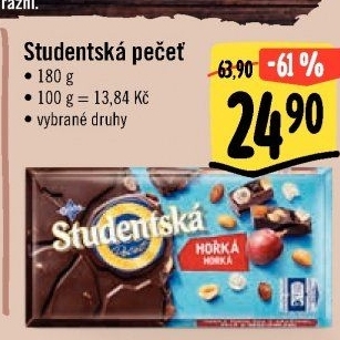 Čokoláda Studentská pečeť Orion