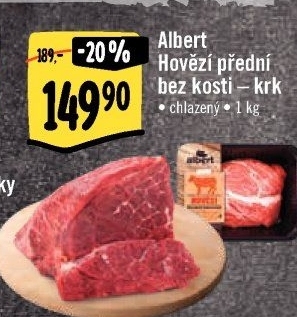 Hovězí přední bez kosti - krk Albert