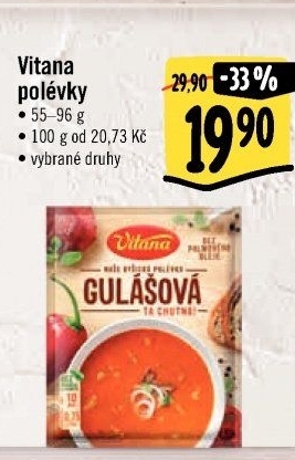 Instantní polévky Vitana