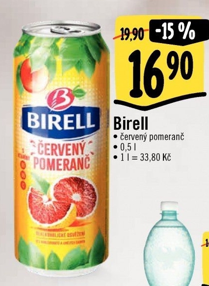 Nealkoholické pivo ochucené Birell