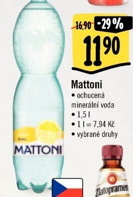 Ochucená voda Mattoni