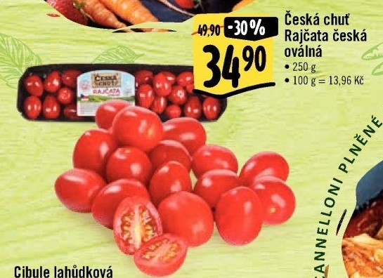 Rajčata oválná Česká chuť