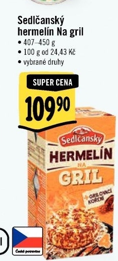Sýr Hermelín na gril Sedlčanský