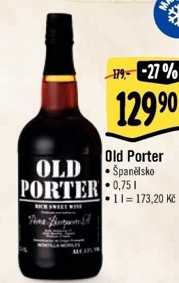 Víno Old Porter