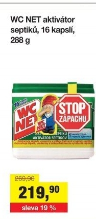 Aktivátor septiků biologický WC Net