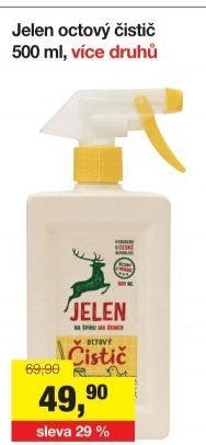 Čistič octový Jelen