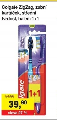 Kartáček na zuby Zig Zag Colgate