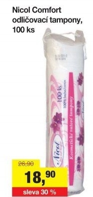 Odličovací tampony Nicol