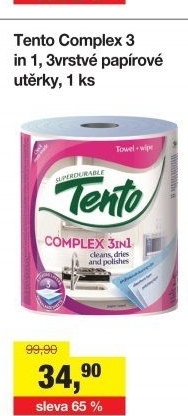 Utěrky kuchyňské 3vrstvé Complex 3v1 Tento