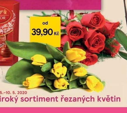 široký sortiment řezaných květin