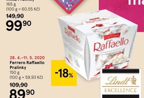 Ferrero Raffaello Pralinky