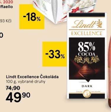Lindt Excellence Čokoláda