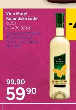 Vino Motýl Rulandské šedé