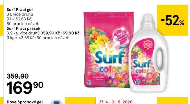 Surf Prací gel / Surf Prací prášek