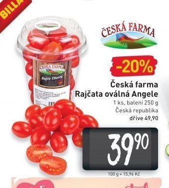 Česká farma Rajčata oválná Angele