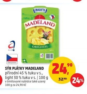 SÝR PLÁTKY MADELAND