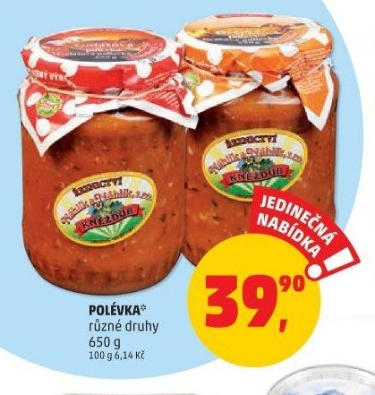 POLÉVKA různé druhy