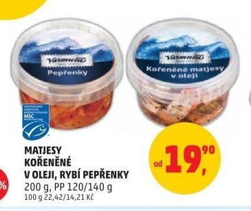 MATJESY KOŘENĚNÉ V OLEJI, RYBÍ PEPŘENKY