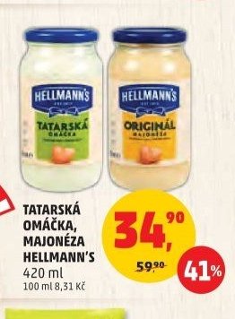 Tatarská omáčka, majonéza Hellmann's
