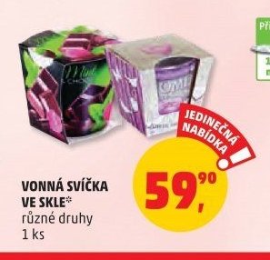 VONNÁ SVÍČKA VE SKLE