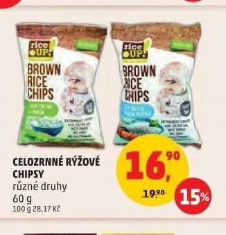 CELOZRNNÉ RÝŽOVÉ CHIPSY